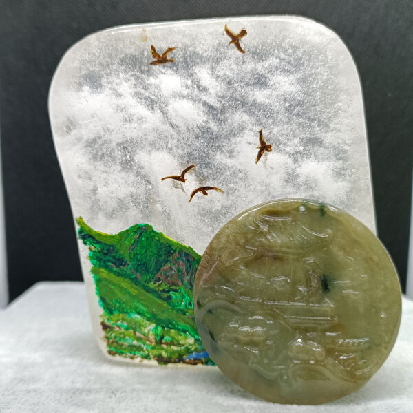 天然緬甸,硬玉翡翠,A貨,附證書