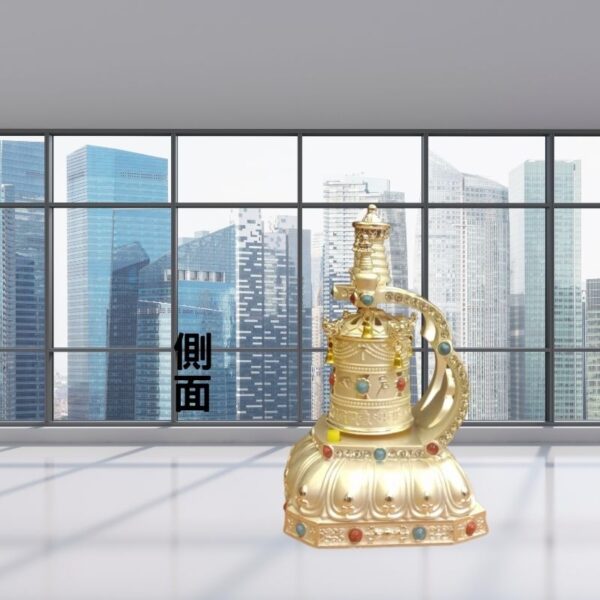 太陽能,銀色轉經輪,裝飾品，禮品